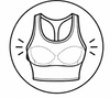 2-in-1 tank with built-in padded bra